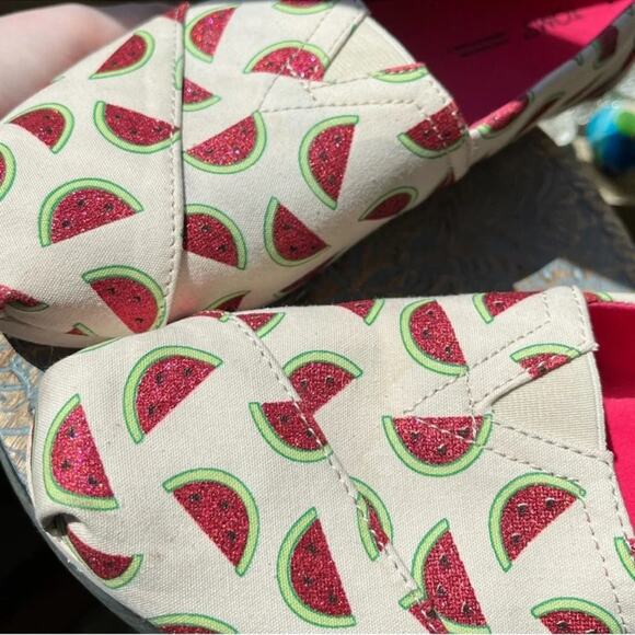 TOMS Sparkling Watermelon Slip On Alpargatas Size US 10 / Euro 42, Pre-owned - Picture 10 of 16